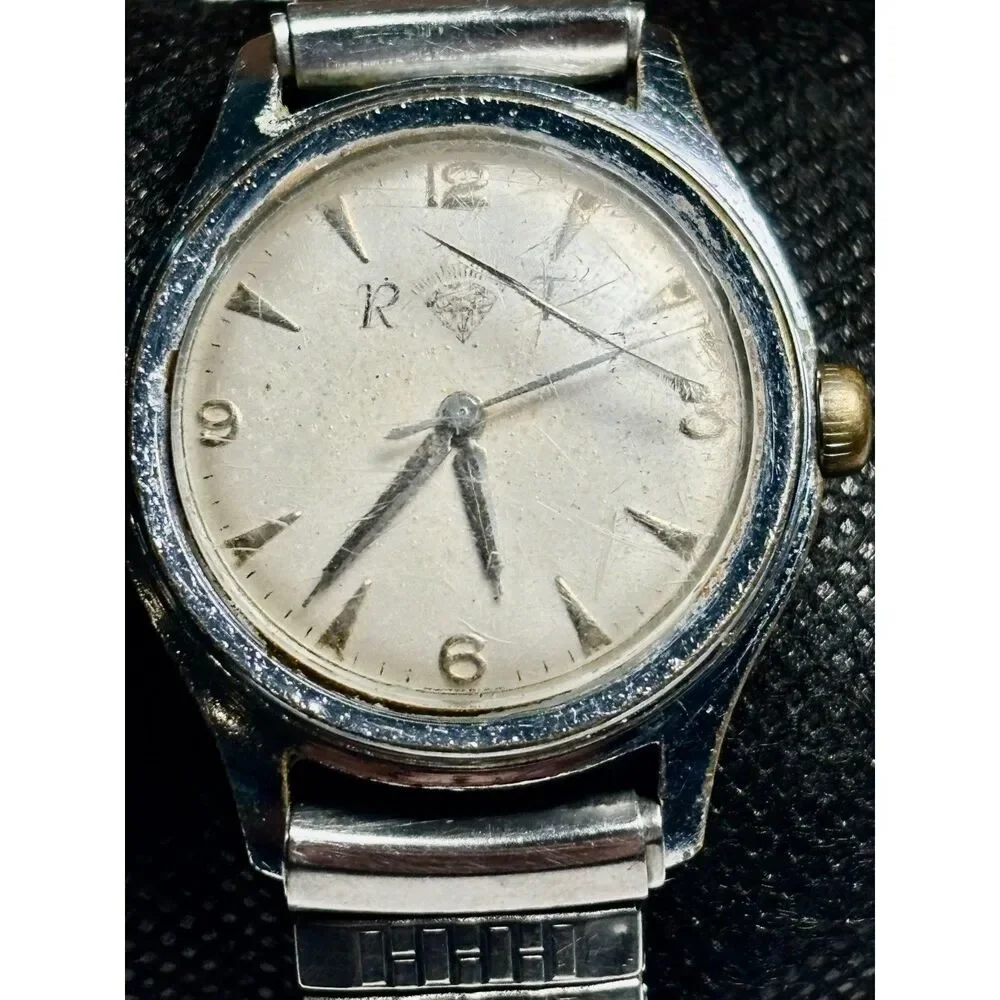 Vintage Swiss Rodania Mechanical Watch – Ticking- Great Restoration Project!